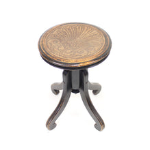 Load image into Gallery viewer, Ebonized Art Nouveau stool, early 20th century