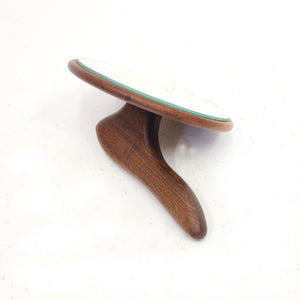 Swedish teak hand mirror, 1950s