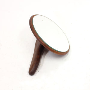 Swedish teak hand mirror, 1950s