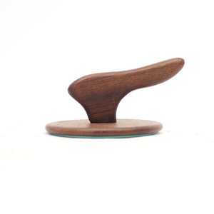 Swedish teak hand mirror, 1950s