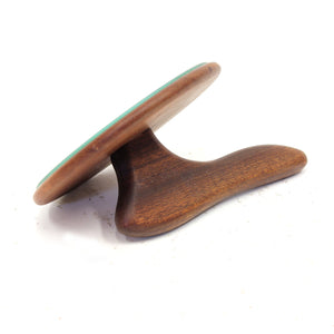 Swedish teak hand mirror, 1950s