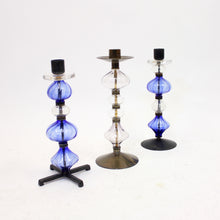 Load image into Gallery viewer, Erik Höglund, set of 3 large candle holders for Boda Smide, 1960s
