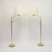 Load image into Gallery viewer, ASEA, pair of brass floor lamps attributed to Hans Bergström, 1950s