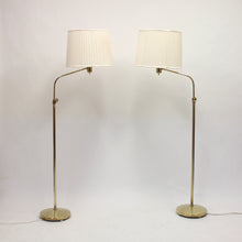 Load image into Gallery viewer, ASEA, pair of brass floor lamps attributed to Hans Bergström, 1950s