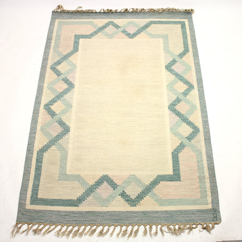 Johanna Ångström, swedish flat weave Röllakan carpet, 1950s