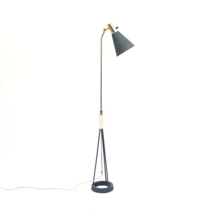 Swedish height adjustable mid-century floor lamp, 1950s