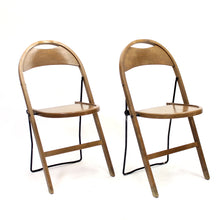 Load image into Gallery viewer, C.A Buffington, pair of Swedish folding chairs, Gemla, 1950s