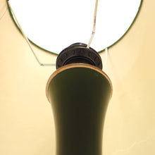 Load image into Gallery viewer, Green glass and teak table lamp by Bergboms, 1960s