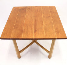 Load image into Gallery viewer, Swedish modern teak and birch table, mid 20th century