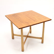 Load image into Gallery viewer, Swedish modern teak and birch table, mid 20th century