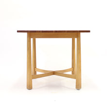 Load image into Gallery viewer, Swedish modern teak and birch table, mid 20th century