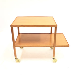 Josef Frank, Mahogany serving, cart model 470, for Svenskt Tenn, ca 1990