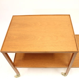 Josef Frank, Mahogany serving, cart model 470, for Svenskt Tenn, ca 1990