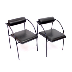 Rodney Kinsman, pair of postmodern Vienna chairs, Bieffeplast, 1980s