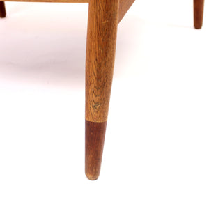 Hvidt & Mølgaard-Nielsen, teak and oak lounge chair FD 145, France & Daverkosen, 1950s