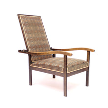 Load image into Gallery viewer, Antique Arts &amp; Crafts oak reclining chair, early 20th century