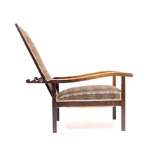 Load image into Gallery viewer, Antique Arts &amp; Crafts oak reclining chair, early 20th century