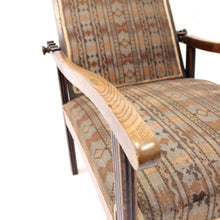 Load image into Gallery viewer, Antique Arts &amp; Crafts oak reclining chair, early 20th century