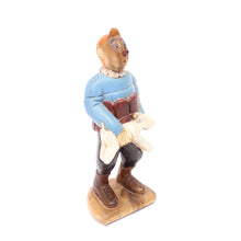 Load image into Gallery viewer, Wooden carved and painted Tintin and Milou figure, late 20th century