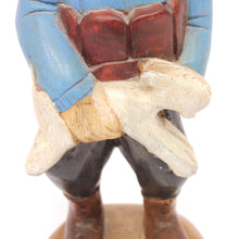 Load image into Gallery viewer, Wooden carved and painted Tintin and Milou figure, late 20th century