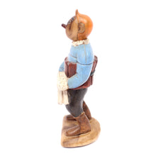 Load image into Gallery viewer, Wooden carved and painted Tintin and Milou figure, late 20th century