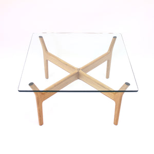 Prisma/2 Walnut coffee table, attributed to Alf Svensson, by Tingströms Möbelfabrik, 1966