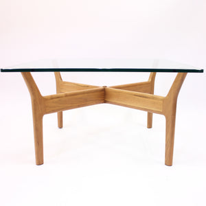 Prisma/2 Walnut coffee table, attributed to Alf Svensson, by Tingströms Möbelfabrik, 1966