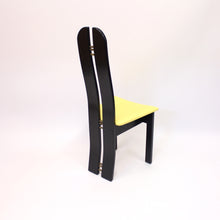 Load image into Gallery viewer, Set of 4 high back postmodern chairs form Mørkøv Møbelindustri ApS, 1980s