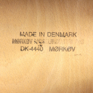 Set of 4 high back postmodern chairs form Mørkøv Møbelindustri ApS, 1980s