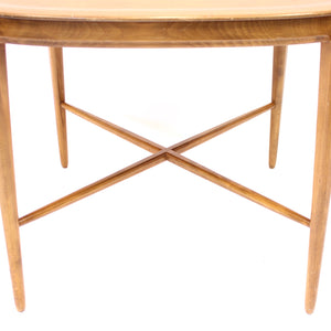 Oval tray shaped Mahogany side table by Bodafors, 1950s