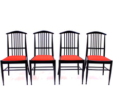 Load image into Gallery viewer, Kerstin Hörlin-Holmquist, set of 4 Charlotte dining chairs, ASKO, 1970s