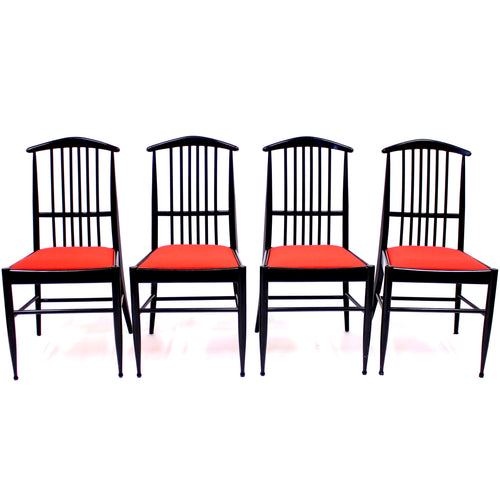 Kerstin Hörlin-Holmquist, set of 4 Charlotte dining chairs, ASKO, 1970s