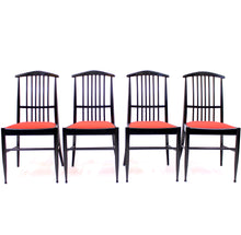 Load image into Gallery viewer, Kerstin Hörlin-Holmquist, set of 4 Charlotte dining chairs, ASKO, 1970s