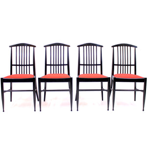 Kerstin Hörlin-Holmquist, set of 4 Charlotte dining chairs, ASKO, 1970s
