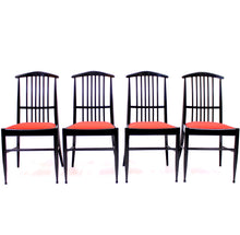 Load image into Gallery viewer, Kerstin Hörlin-Holmquist, set of 4 Charlotte dining chairs, ASKO, 1970s