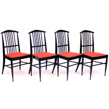 Load image into Gallery viewer, Kerstin Hörlin-Holmquist, set of 4 Charlotte dining chairs, ASKO, 1970s