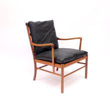 Load image into Gallery viewer, Ole Wanscher, Colonial chair in leather and Mahogany, P. Jeppesen, late 20th century