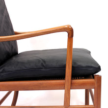 Load image into Gallery viewer, Ole Wanscher, Colonial chair in leather and Mahogany, P. Jeppesen, late 20th century