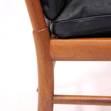 Load image into Gallery viewer, Ole Wanscher, Colonial chair in leather and Mahogany, P. Jeppesen, late 20th century