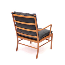 Load image into Gallery viewer, Ole Wanscher, Colonial chair in leather and Mahogany, P. Jeppesen, late 20th century