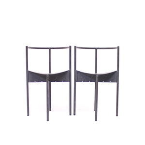 Philippe Starck, pair of Wendy Wright chairs, Disform, 1986