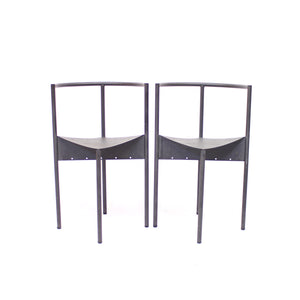 Philippe Starck, pair of Wendy Wright chairs, Disform, 1986
