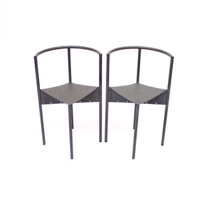 Philippe Starck, pair of Wendy Wright chairs, Disform, 1986