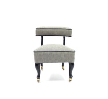 Load image into Gallery viewer, Small antique Slipper chair on castors, late 19th century