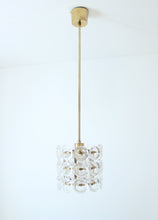 Load image into Gallery viewer, Glass &amp; Brass Pendant by Carl Fagerlund for Orrefors, 1960s