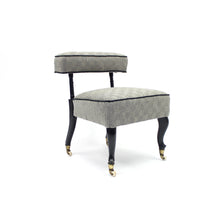 Load image into Gallery viewer, Small antique Slipper chair on castors, late 19th century