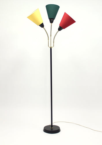 Mid-Century Swedish Three-Light Floor Lamp from AB Armaturhantverk