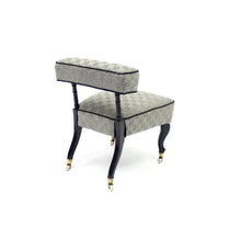 Load image into Gallery viewer, Small antique Slipper chair on castors, late 19th century