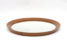Load image into Gallery viewer, Round Danish Solid Teak Wall Mirror, 1960s