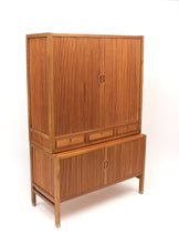 Load image into Gallery viewer, Swedish Teak Jalousie Cabinet by Carl-Axel Acking for Bodafors, 1950s